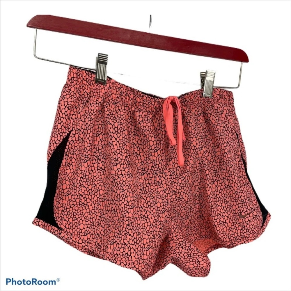 Nike Pink and Black Athletic Shorts Lightweight Running Design